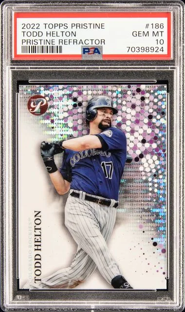 2022 Topps Todd Helton Pristine Pristine Refractor #186 card image