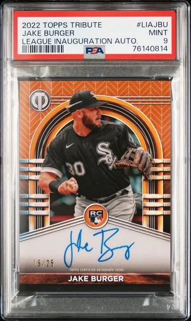 2022 Topps Tribute Jake Burger League Inauguration Autographs #LIAJBU card image