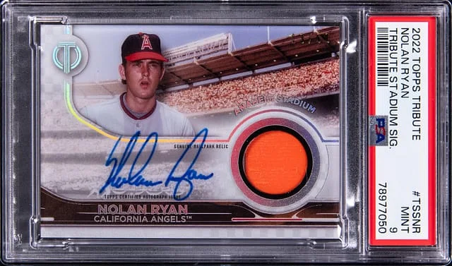 2022 Topps Tribute Nolan Ryan Stadium Signature #TSS-NR card image