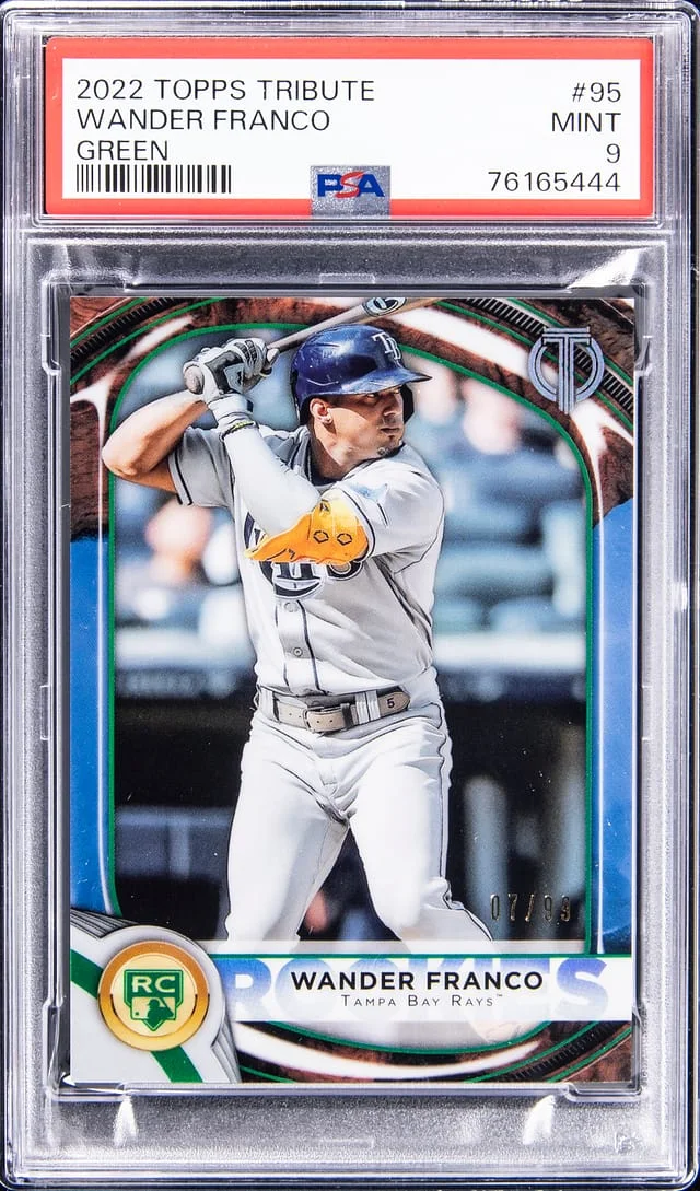2022 Topps Tribute Wander Franco Green #95 card image