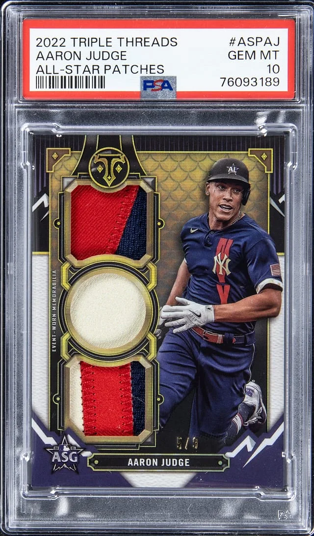 2022 Topps Triple Threads Aaron Judge All-Star Patches #ASPAJ card image