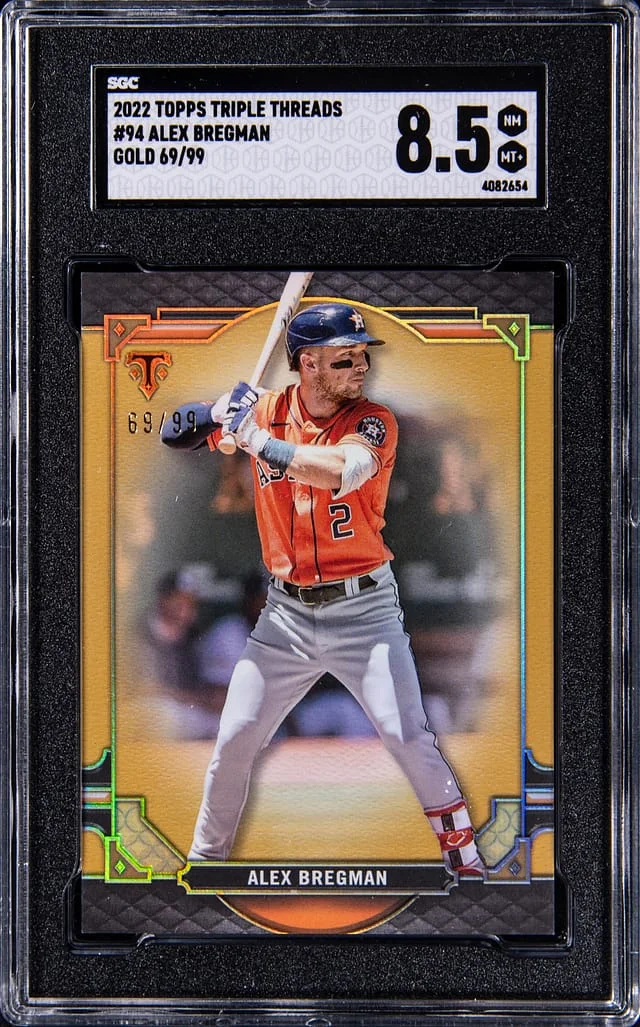 2022 Topps Triple Threads Alex Bregman Gold #94 card image