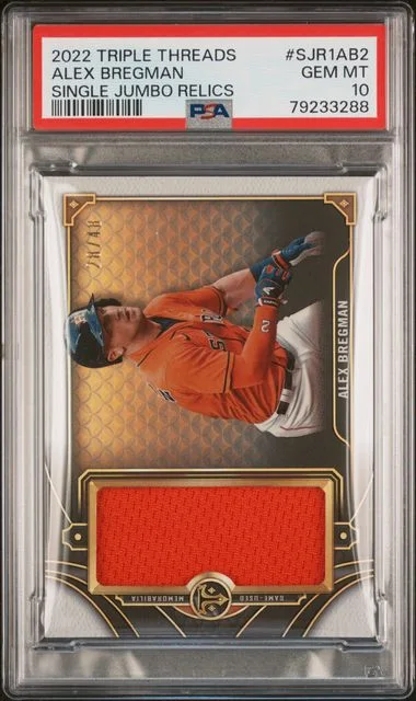 2022 Topps Triple Threads Alex Bregman Single Jumbo Relics #Sjr1Ab2 card image