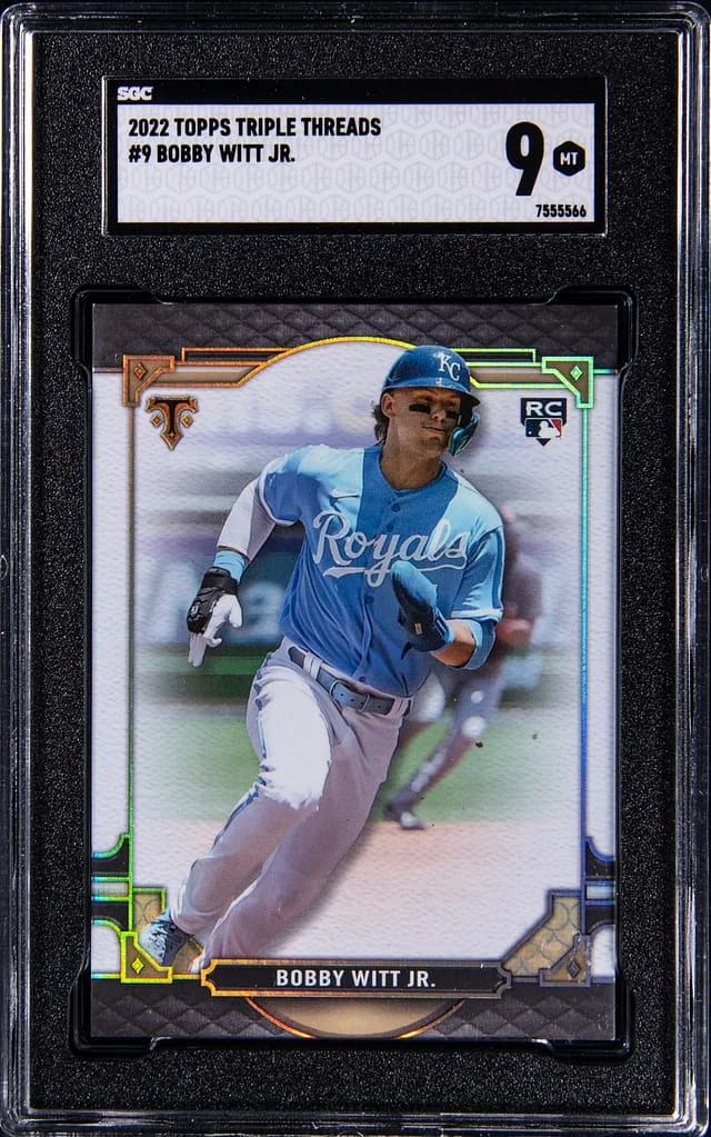 2022 Topps Triple Threads Bobby Witt Jr #9 card image
