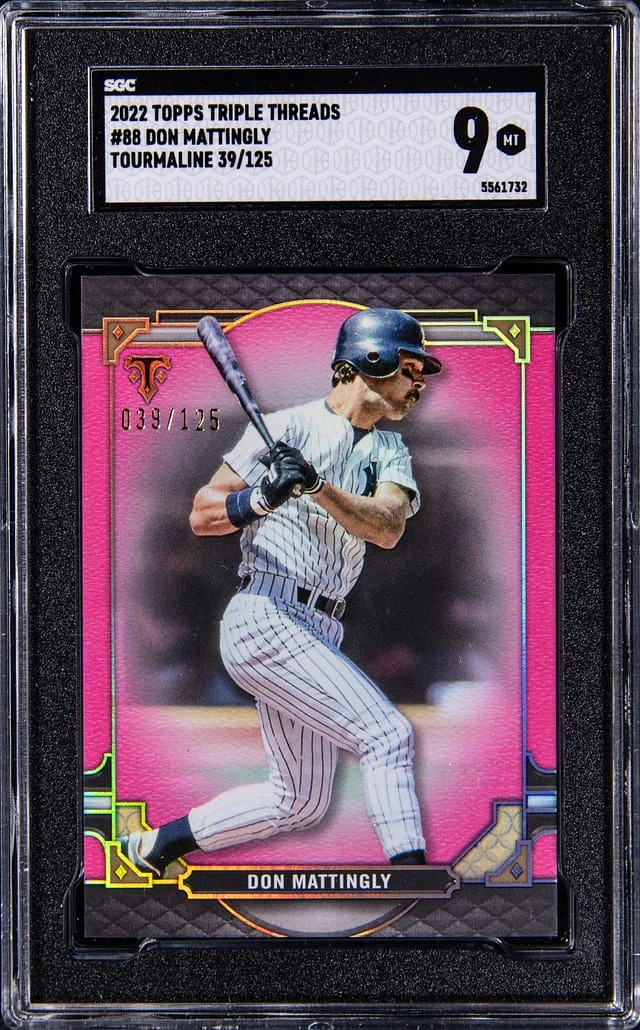 2022 Topps Triple Threads Don Mattingly Tourmaline #88 card image