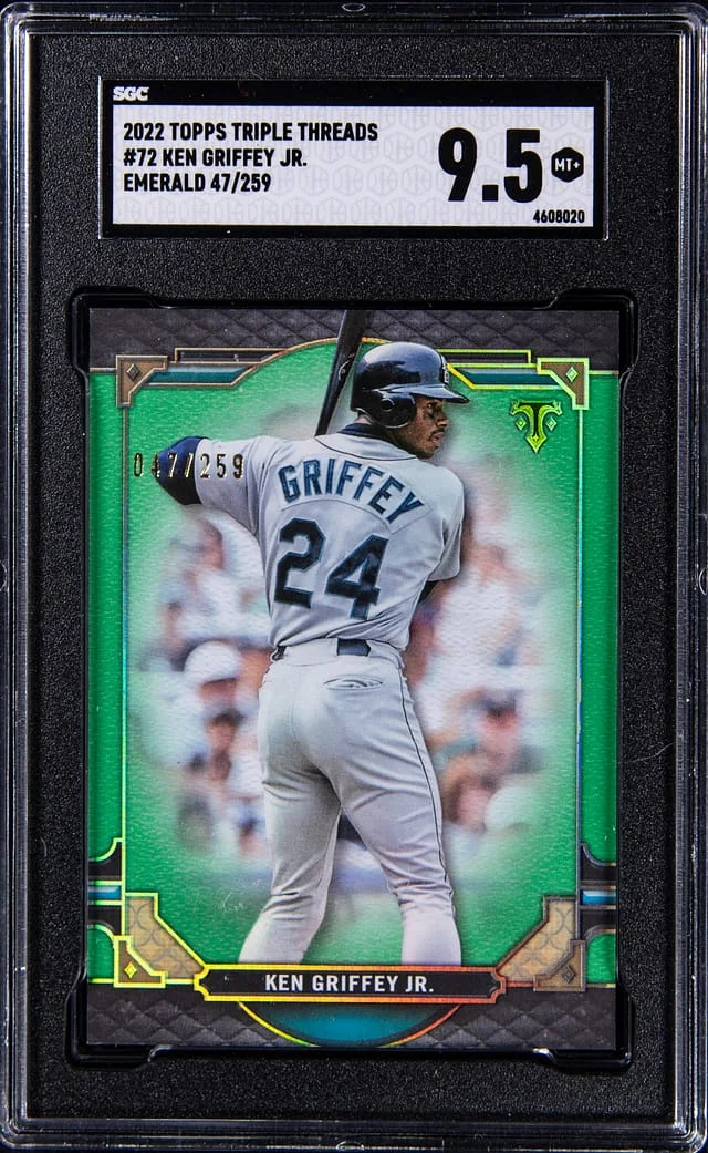 2022 Topps Triple Threads Ken Griffey Jr Emerald #72 card image