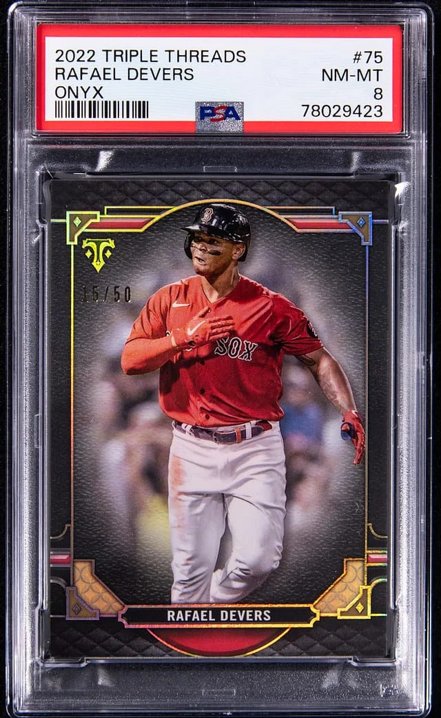2022 Topps Triple Threads Rafael Devers Emerald #75 card image
