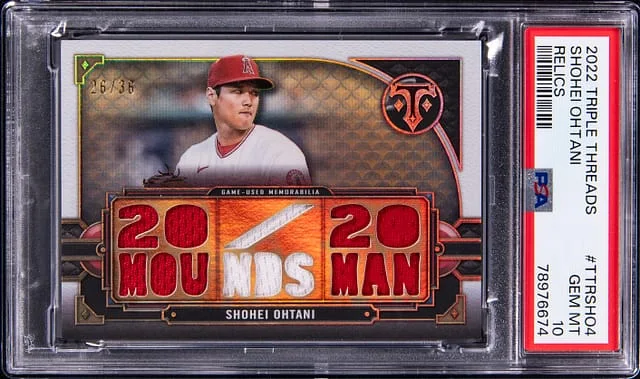 2022 Topps Triple Threads Shohei Ohtani Relics #TTR-SHO4 card image