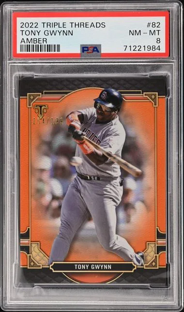 2022 Topps Triple Threads Tony Gwynn Amber #82 card image