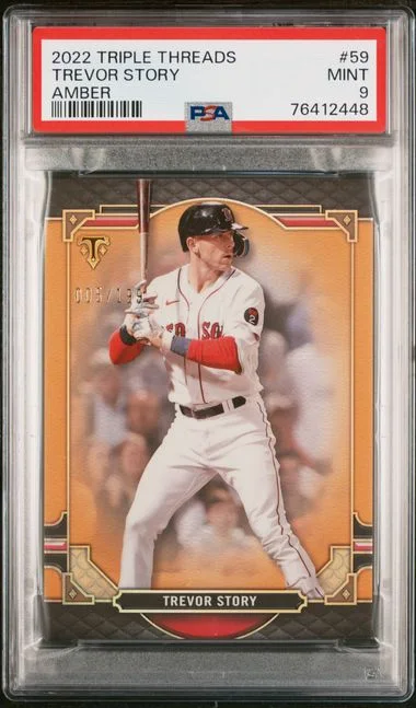 2022 Topps Triple Threads Trevor Story Amber #59 card image