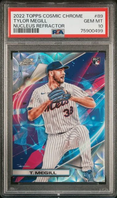 2022 Topps Tylor Megill Cosmic Chrome Nucleus Refractor #89 card image