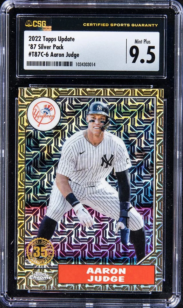 2022 Topps Update Aaron Judge 1987 Silver Pack #T87C-6 card image