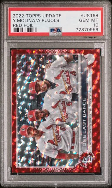 2022 Topps Update Albert Pujols/Yadier Molina Red Foil #US168 card image