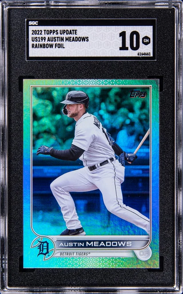 2022 Topps Update Austin Meadows Rainbow Foil #US199 card image