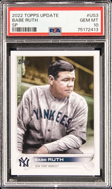 2022 Topps Update Babe Ruth SP #US3 card image