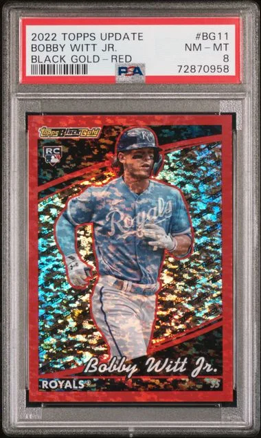 2022 Topps Update Bobby Witt Jr. Black Gold #BG-11 card image