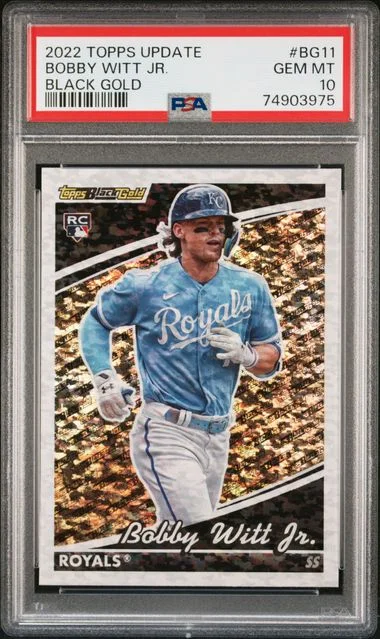 2022 Topps Update Bobby Witt Jr. Black Gold #BG11 card image