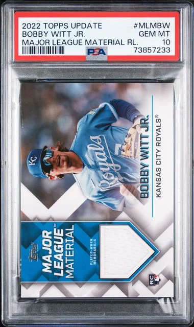 2022 Topps Update Bobby Witt Jr. Major League Material Relics #MLM-BW card image
