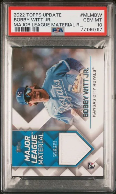 2022 Topps Update Bobby Witt Jr. Major League Material Relics #MLMBW card image