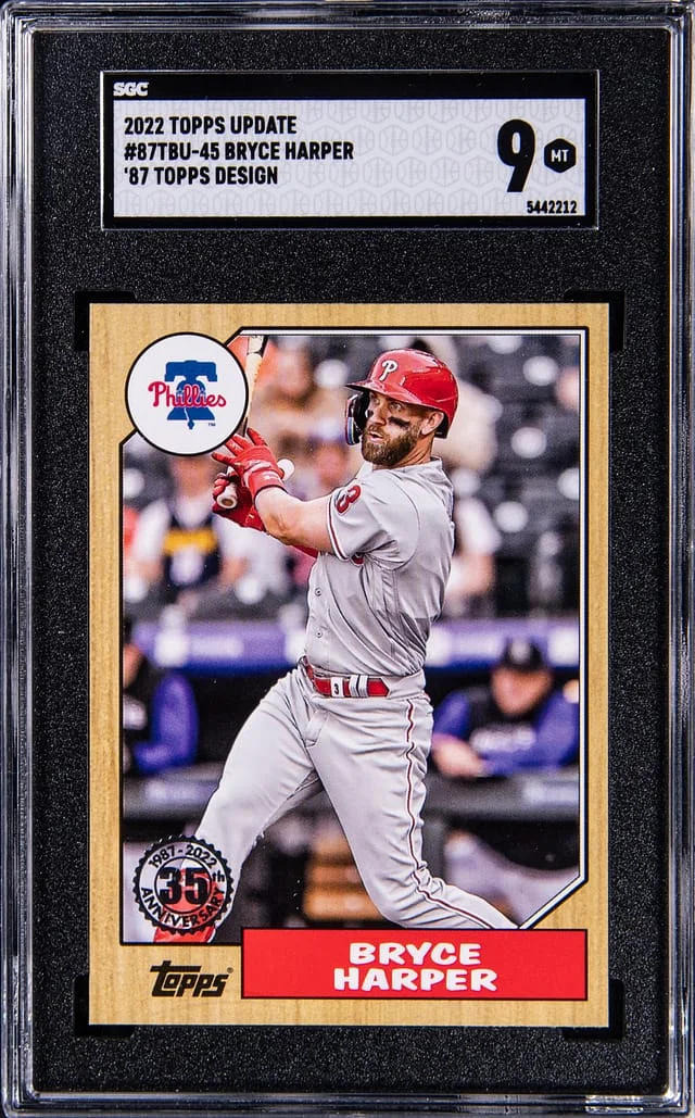2022 Topps Update Bryce Harper 87 Topps Design #87TBU-45 card image