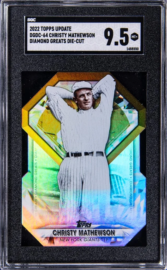 2022 Topps Update Christy Mathewson Diamond Greats Die-Cut #DGDC-64 card image