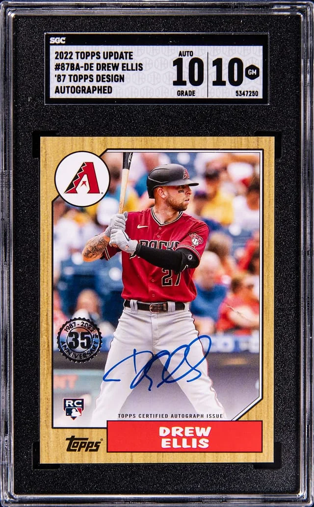 2022 Topps Update Drew Ellis 87 Topps Design #87BA-DE card image
