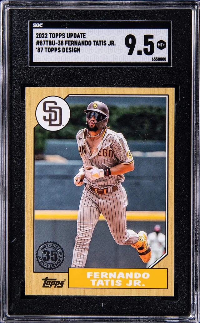 2022 Topps Update Fernando Tatis Jr. 87 Topps Design #87TBU-38 card image