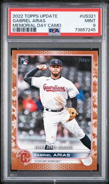 2022 Topps Update Gabriel Arias Memorial Day Camo #US321 card image