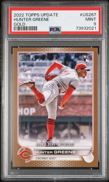 2022 Topps Update Hunter Greene #US267 card image