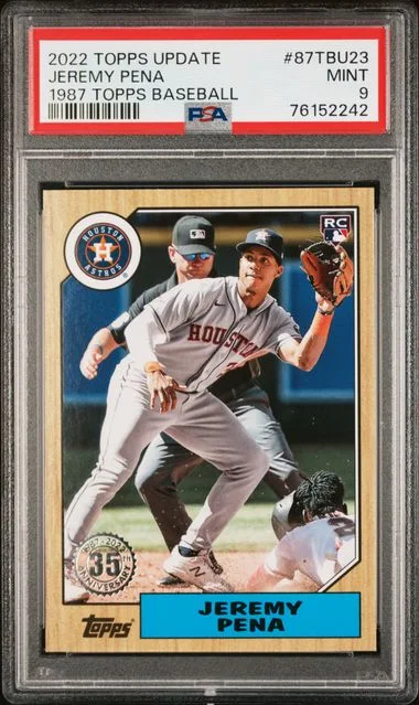 2022 Topps Update Jeremy Pena 1987 Topps Baseball #87TBU23 card image