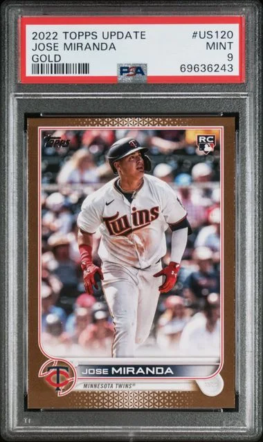 2022 Topps Update Jose Miranda Gold #US120 card image