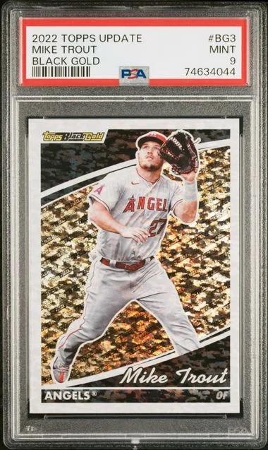 2022 Topps Update Mike Trout Black Gold #BG-3 card image
