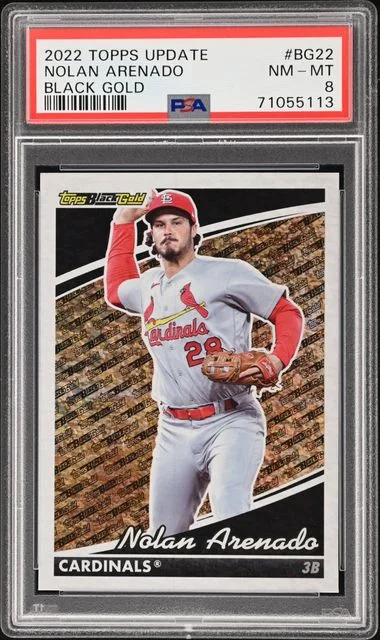 2022 Topps Update Nolan Arenado Black Gold #BG-22 card image