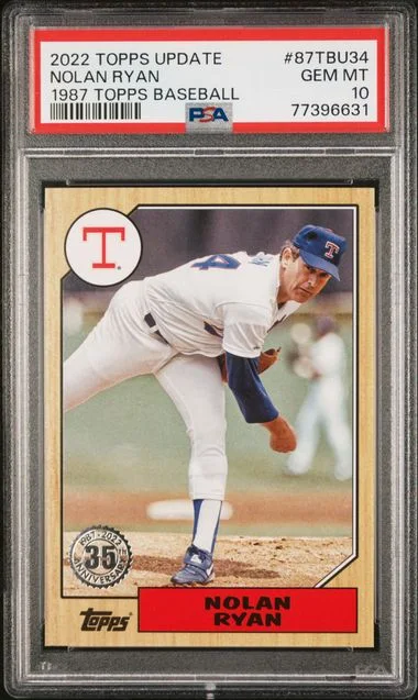2022 Topps Update Nolan Ryan 1987 Topps Baseball #87Tbu34 card image