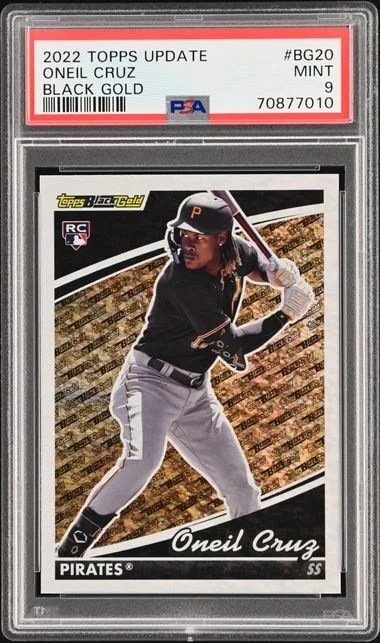 2022 Topps Update Oneil Cruz Black Gold #BG-20 card image