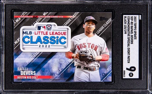 2022 Topps Update Rafael Devers Manufactured Commemorative Special Event Patch Black #SEP-RD card image