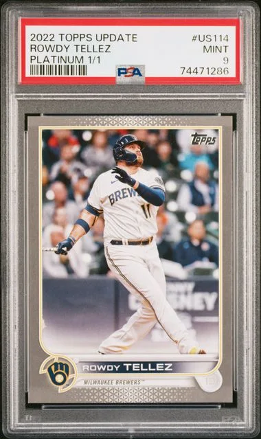 2022 Topps Update Rowdy Tellez Platinum #US114 card image