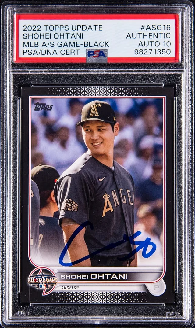 2022 Topps Update Shohei Ohtani MLB All Star Game Black #ASG-16 card image
