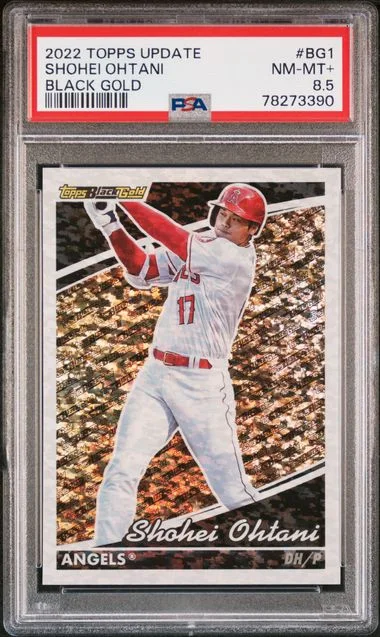 2022 Topps Update Shohei Ohtani Black Gold #BG-1 card image
