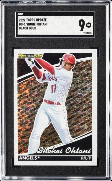 2022 Topps Update Shohei Ohtani Black Gold #BG1 card image