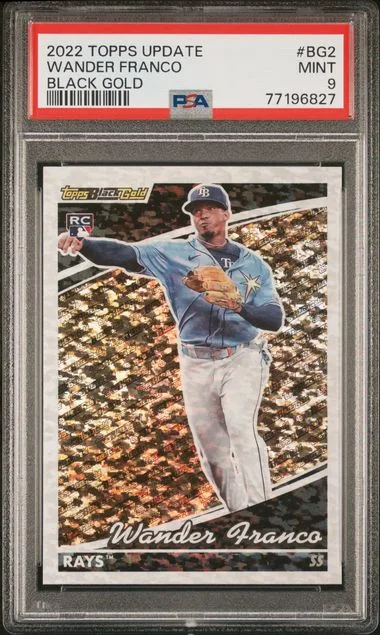 2022 Topps Update Wander Franco Black Gold #BG2 card image