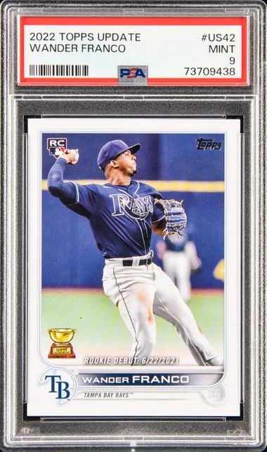2022 Topps Update Wander Franco Rainbow Foil #Us42 card image