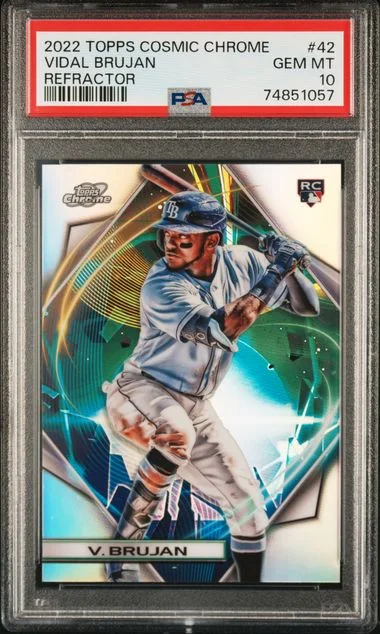 2022 Topps Vidal Brujan Cosmic Chrome Refractor #42 card image