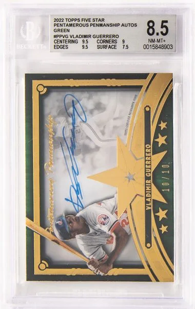 2022 Topps Vladimir Guerrero Five Star Pentamerous Penmanship #PPVG card image