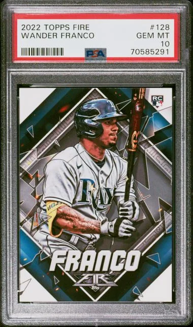 2022 Topps Wander Franco Fire #128 card image