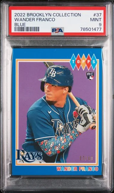 2022 Topps Wander Franco Brooklyn Collection Blue #37 card image