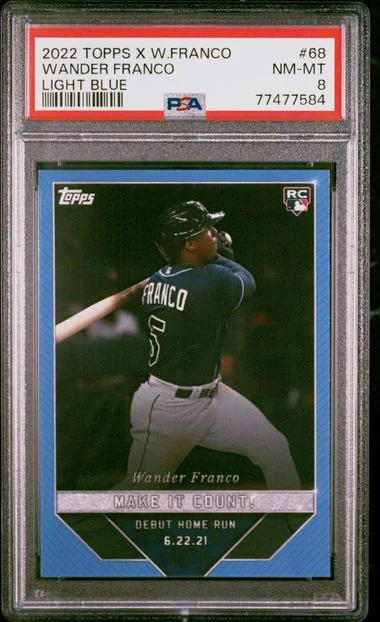 2022 Topps Wander Franco X Light Blue #68 card image