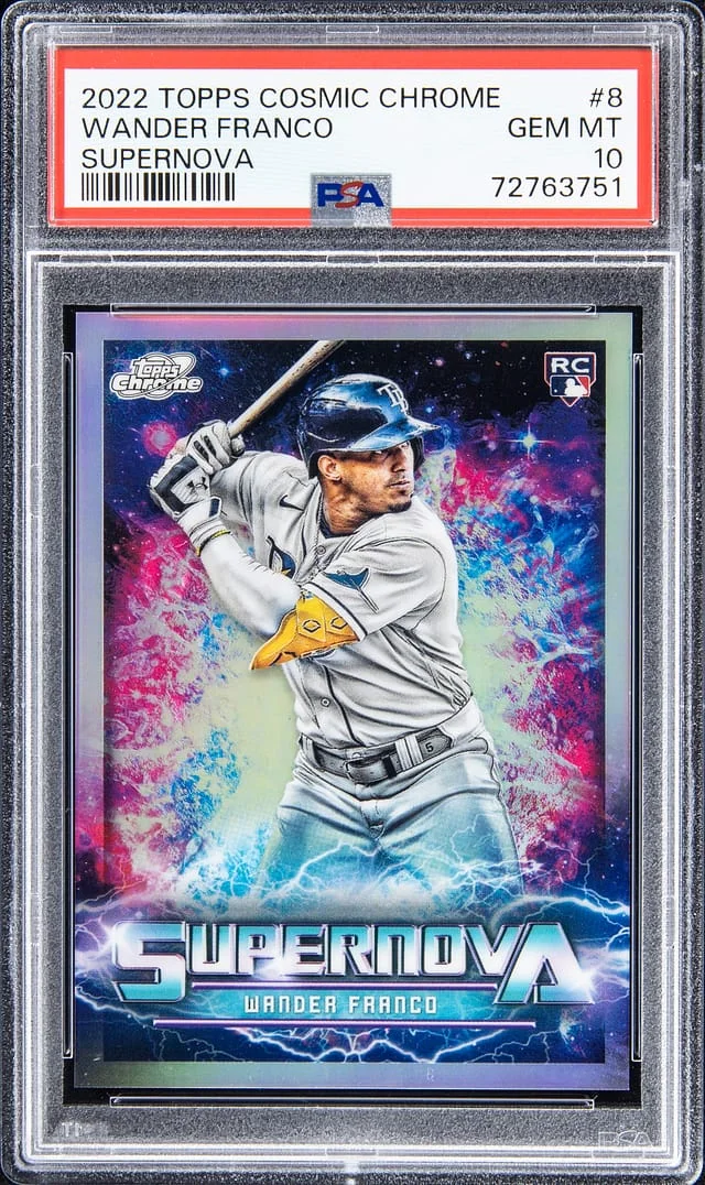 2022 Topps Wander Franco Cosmic Chrome Supernova SSP #8 card image