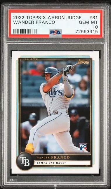 2022 Topps Wander Franco X Aaron Judge #81 card image