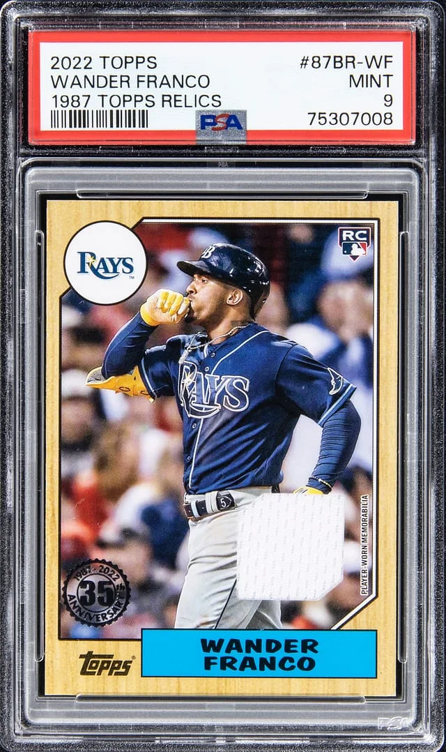 2022 Topps Wander Franco 1987 Topps Relics #87BR-WF card image